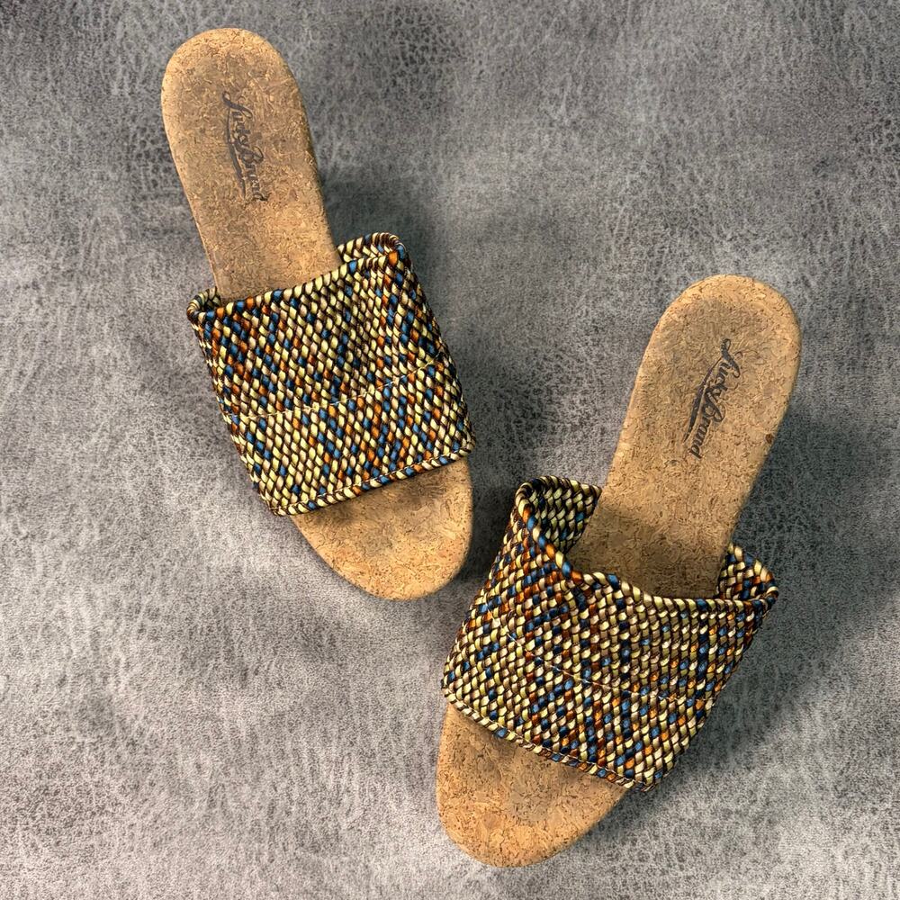 Faded Glory Woven Cork Platform Wedges